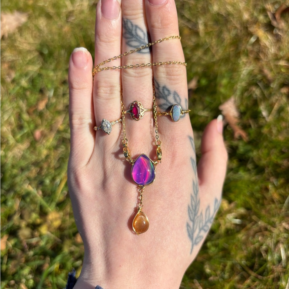 Double Dangle Interchangeable Necklace - image 3